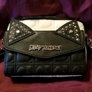 Betsey Johnson cat ear crossbody